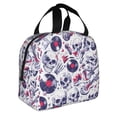 thumbnail image 2 of Easygdp music Skull record mike Bolsa Térmica Premium - Tela Oxford Impermeable, Gran Capacidad, Bolsillo Frontal, Unisex para Trabajo, Escuela, Actividades al Aire Libre y Picnics, 2 of 8