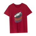 thumbnail image 4 of Camiseta de mujer con estilo de verano, cuello redondo, para caminar, vacaciones, regalo para mujer XL, 4 of 7