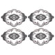 thumbnail image 1 of Uxcell 4Pack 12x17-in Retro Lace Placemat Oval French Crochet Doilies Coasters Black/Pink, 1 of 7