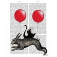 thumbnail image 3 of Fab Funky 20x24 Black Modern Framed Museum Art Print Titled - The Hare Ship, 3 of 5