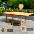 thumbnail image 3 of Urban Elements Petro 9-Piece Solid Teak 100% FSC Extendable Patio Dining Set, 3 of 13