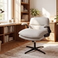 thumbnail image 2 of Costway Chaise Croisée avec Accoudoirs Relevables, Hauteur Réglable, Dossier Grand, Siège Rembourré, 2 of 10