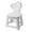 B, variant on Lume Wear Foldable Step Stool with Rabbit Ear Back Support a Heavy Duty Built In Handle Portable Stool for Living Room Kitchen and Bathroom. A Non Slip Folding Step for Home Use
