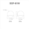 thumbnail image 5 of SOF-61W-AGB Dainolite Sofia - 1 Light Wall Sconce In Modern Style-6 Inches Tall and 6 Inches Wide-Aged Brass Finish, 5 of 8