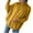 Yellow, variant on IROINNID Womens Sweater Turtleneck Pullover Sweater Solid Color Loose Mid-Length Long Sleeve Autumn and Winter Doll Knit Sweater Half Sweater