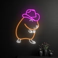 thumbnail image 3 of Handmadetneonsign Cowboy Hamster Neon Light, Hamster Cowboy Led Light, Mouse Cowboy Hat Led Sign, 3 of 5
