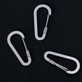 thumbnail image 6 of BELOWSYALER 10Pcs/set Stainless Steels Wiregate Carabiner Keyring Clip D-Shape Spring Clip for Hiking Camping Traveling Backpacking, 6 of 8