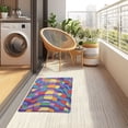 thumbnail image 4 of Yayeee Doormat for Indoor Entrance 32" x 20" Non Slippery Floor Rug, Yellow Wavy Plaid, 4 of 8