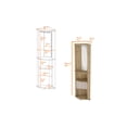 thumbnail image 3 of FM FURNITURE Oregon Corner Bar Cabinet, 3-Tier Shelf with Glass Rack, 3 of 6