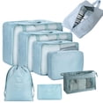 thumbnail image 1 of AMLESO 8 Pcs/ensemble Cubes de Tri pour Vêtements Bleu Clair Clair, 1 of 8