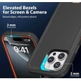 thumbnail image 2 of iPhone 15 Pro Case Cover 3 Layer Rugged / Heavy Duty / Shockproof 6.1" Orange, 2 of 6