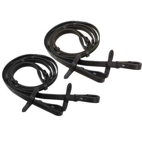 Showman 54" Webbed English Reins (Black)