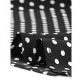 thumbnail image 5 of DARING DIVA V Neck Dots Printed Short Sleeve Blouse Top 3XL Black, 5 of 6