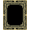 Black, Pattern 7, variant on ODIKA 4'x6' Machine Washable Non-Slip Area Rug, Damask Heritage Motif Featuring Symmetrical Floral High Traffic Rug, Black, 462801