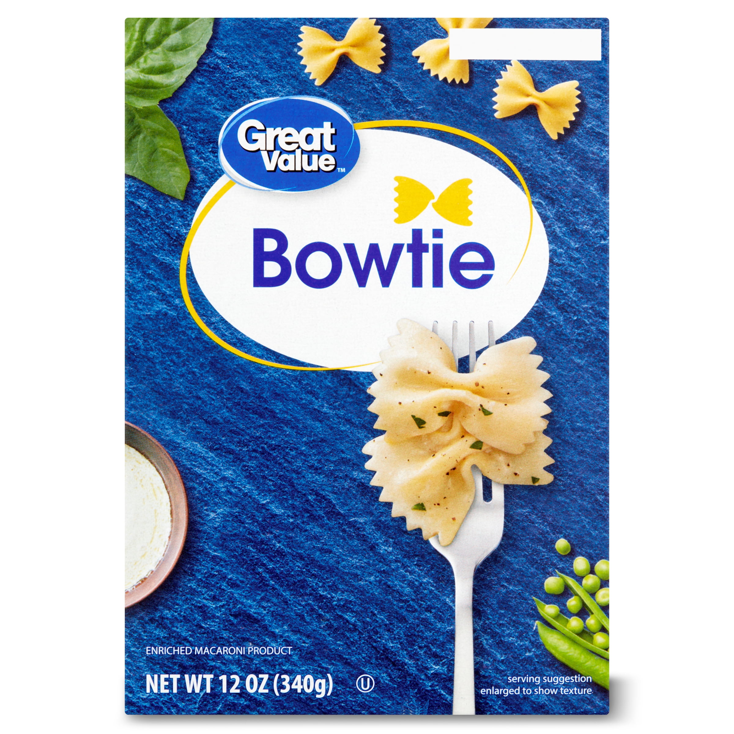 Great Value Bowties Pasta, 12 oz