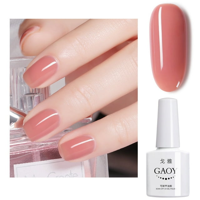 Gel de uñas transparente para esculpir uñas, para decoración de uñas, tono nude, fototerapia, blanqueamiento, esmalte de uñas clásico color nude, 8 ml, pegatinas para uñas.