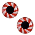 thumbnail image 2 of Red Peppermint Candy Glass Eyes, 2 of 3