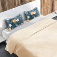 thumbnail image 5 of Yayeee Pillowcase Standard Size Set of 2 Satin Wrinkle Resistant Pillow Case, Oranges Pattern, 5 of 7