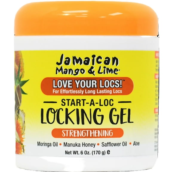 Jamaican Mango & Lime Frizz Control Jar Hair Styling & Locking Gel, Unisex, 6 oz