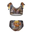 thumbnail image 3 of Q-version Funny Little Yellow Duck Girls' 2-Piece Tankini Swimsuit, 3 of 6