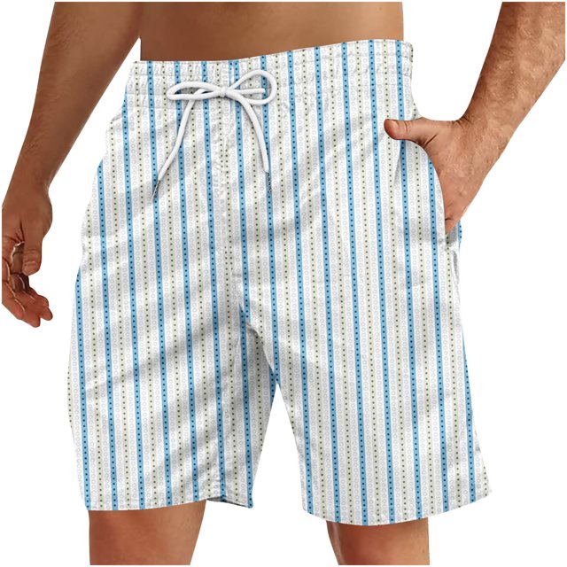 Soki Shorts de Plage Décontractés pour Hommes Shorts Rayés en Solde