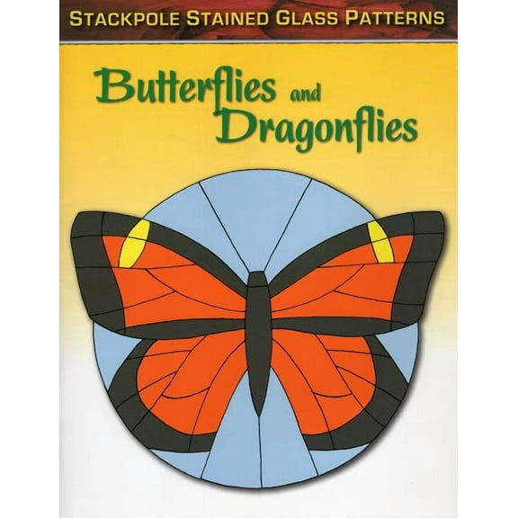 Stained Glass Patterns: Butterflies and Dragonflies (Paperback)