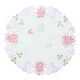 thumbnail image 1 of Crocheted Lace Mats for Cup Use White Polyester Coaster with Floral Pattern 1pc, 1 of 5