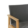 thumbnail image 6 of Remuda Wicker and Acacia Wood Outdoor Club Chairs, Set of 2, Gray and Teak, 6 of 10