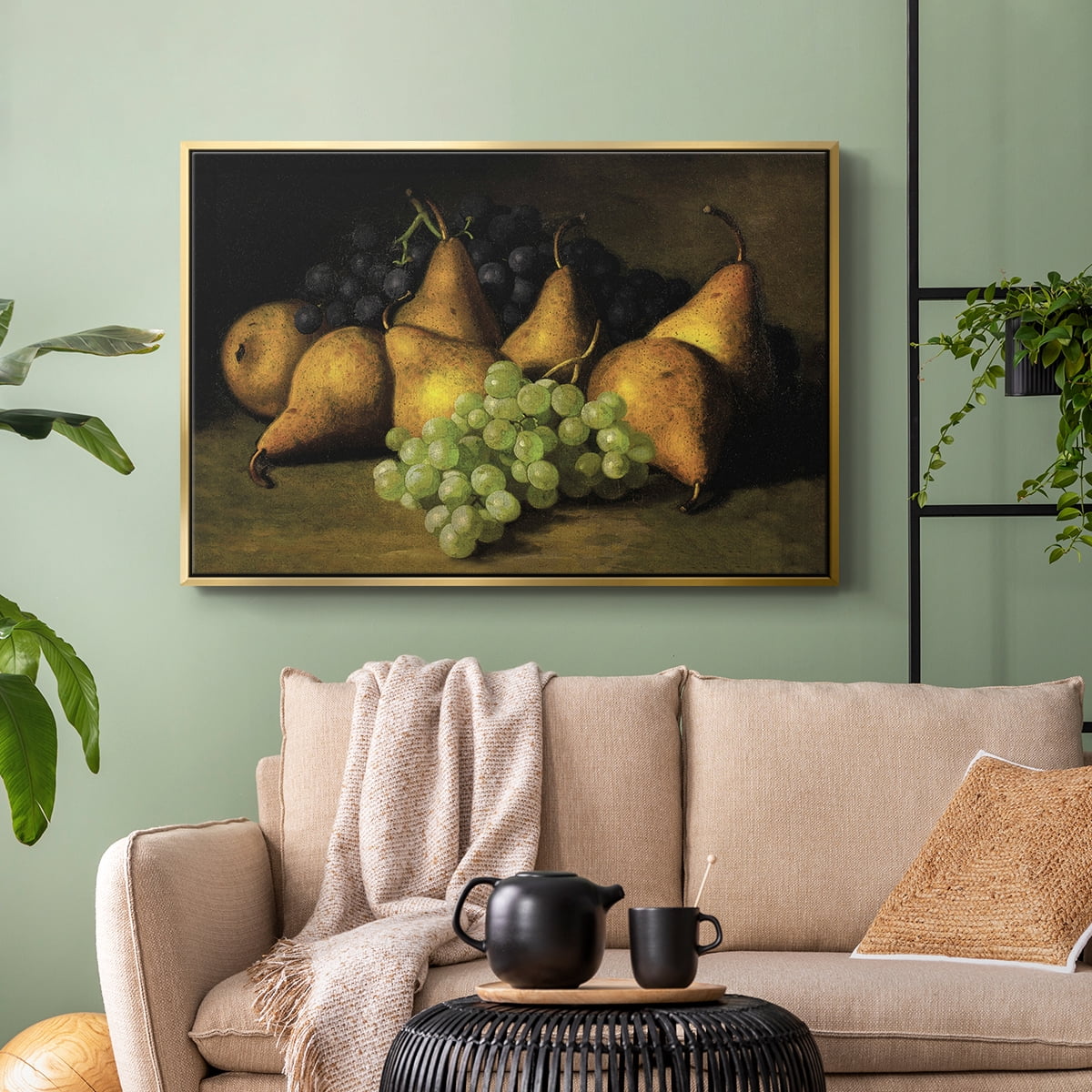 Vintage Botanical Print-LXVIII By Wexford Home Framed in Gold Wood Gallery Wrapped Canvas 27 in. x 41 in.