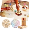thumbnail image 1 of Cabeza De Sello Cera de sellado de latón 3D en relieve dedicado sello de pintura de fuego cabeza de sello DIY Craft (H) Wdftyju Libre de BPA, 1 of 5