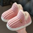 thumbnail image 3 of Cdudpw Toddler Kids Slippers Girls Boys House Shoes Winter Slippers Plush Warm Soft with Cute Cartoon Design Indoor Shoes(W244-Pink), 3 of 4