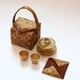 thumbnail image 2 of Bolsa de tela con brocado para una tetera y dos tazas, bolsa para tetera, bolsa de regalo, funda para cuenco, taza para hombre, bolsa de tela de algodón para almacenamiento, 2 of 5
