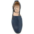 thumbnail image 5 of Journee Womens Loreta Buckle Square Toe Loafer Flats, Widths Available, 5 of 10