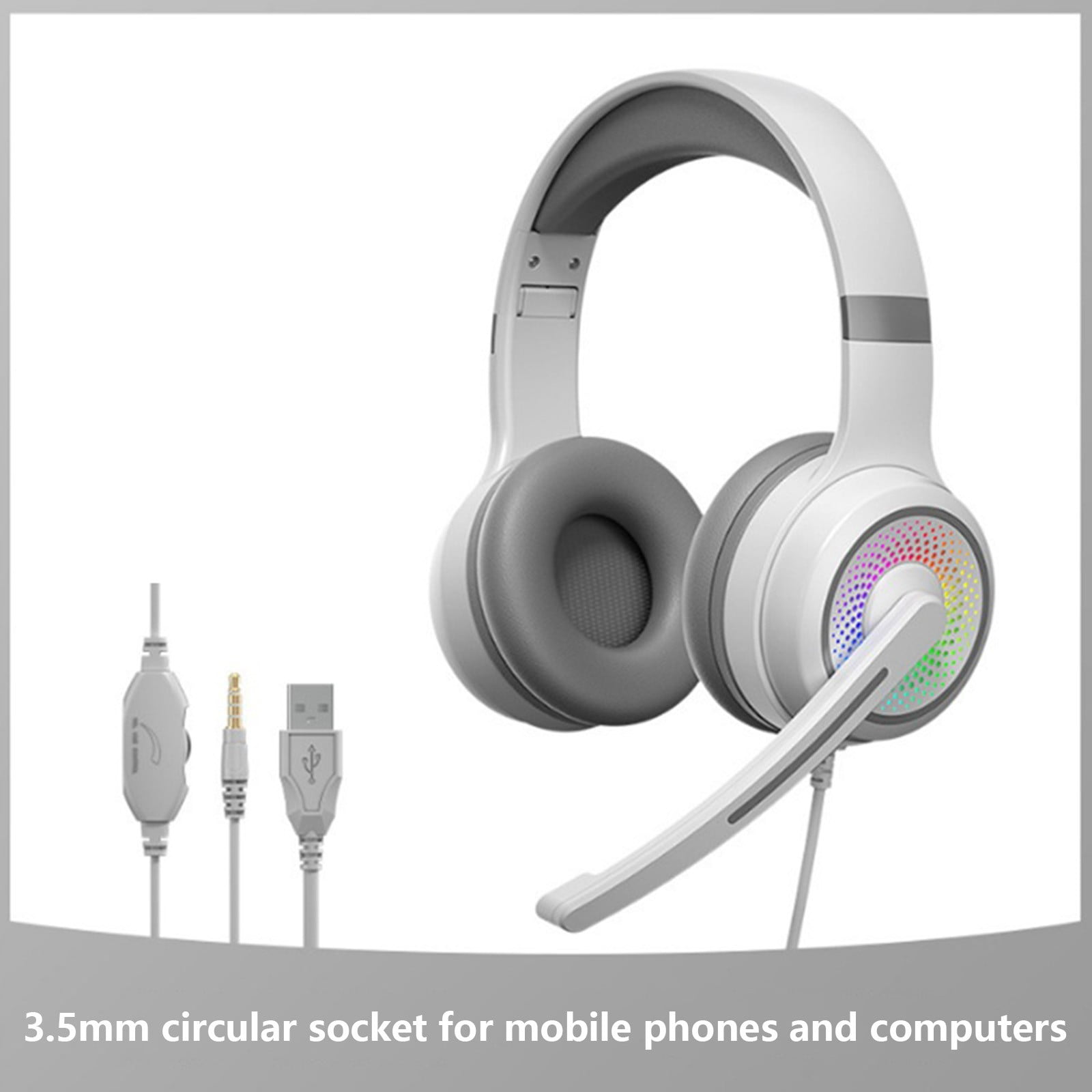 Gaming headphones with microphone for most laptops, in ear