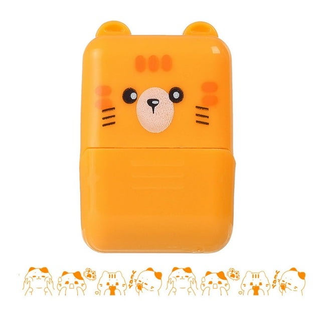 Fiudx Sello Rodante, Decorador de Patrones Adorables, Herramienta Versátil para Manualidades, Rodillo de Diseño Fácil de Usar, Ideal para Diarios, Planificadores y Álbumes de Recortes, Suministros Cr