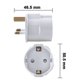 thumbnail image 3 of 2x Reseadapter Adapterkontakt för England - Resekontakt Ström EU till uttag - Resekontakt Vit_qudddd, 3 of 3