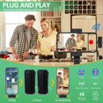 thumbnail image 4 of Dsscvnef K6 Wireless Lavalier Microphone System – Ensemble de 2 Émetteurs et Récepteurs avec Charge et Affichage Numérique Audio Longue Portée Plug and Play pour Interview/Vlogging/Live Str, 4 of 9