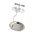 thumbnail image 3 of Portavelas Bandeja Bandeja de almacenamiento Plato Portavelas Portavelas Soporte Argén Sunnimix candelabro giratorio, 3 of 8