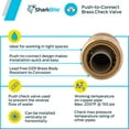 thumbnail image 4 of Cash Acme 6862833 U2016-0000LFA 0.069 Check Valve Shark Bite, 4 of 4