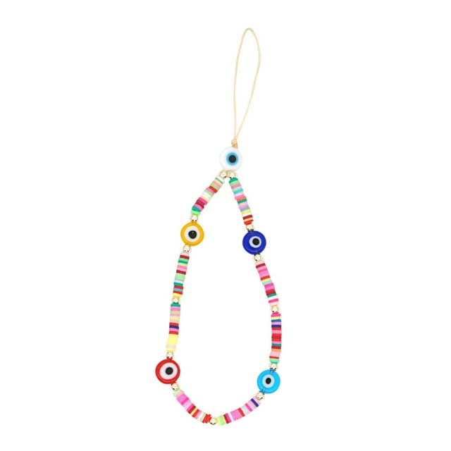 Beaded Phone Lanyard Wrist Strap Cell Phone Charm String Ethnic Style Lanyard