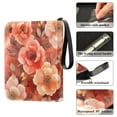 thumbnail image 4 of Game Card Storage Bag Collectible Trading Card Albums The 4-Pocket Card Binder With 50-Page Sleeve Can Hold 400 Game Cards Vibrant Orange Flowers, 4 of 6