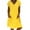 Yellow, variant on WTXUE Plus Size Dresses, A-Line Short Sleeve Mid-Length Crew Neck, Women Summer Feminino Vestido T-Shirt Cotton Casual Ladies Dress Solid Women's Plus, Yellow Size XL(US:10)
