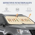 thumbnail image 3 of Goofa African Women in Traditional Clothes Pattern 2 Piece Car Windshield Sun Shade Foldable | Front Windshield Shade for Sun, Heat and UV Rays | Sunshade for Car Front Window-Medium, 3 of 7