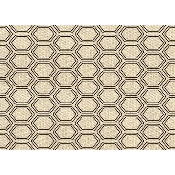 Ahgly Company Machine Washable Indoor Rectangle Transitional Brown Area Rugs, 3' x 5'