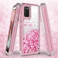 thumbnail image 3 of Galaxy S21 Ultra Case,Samsung S21 Ultra 5g Case Liquid Glitter Waterfall Shock Proof Phone Case Cute Girls Women for Samsung Galaxy S21 Ultra Case - Pink, 3 of 6