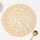 thumbnail image 5 of Juego de 6 manteles redondos, tejidos, color beige, 38 cm, de Icosamro, 5 of 8