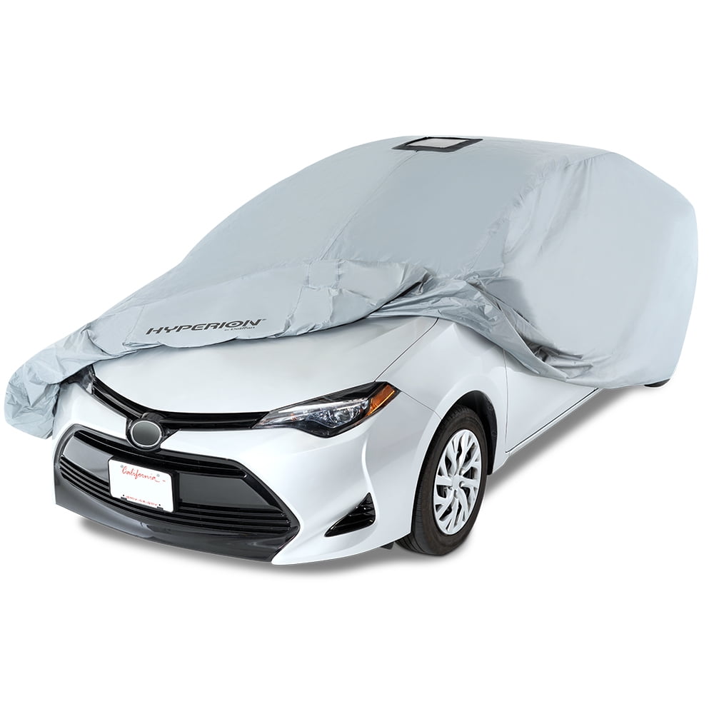 Size U1 Cover Protects Sport Utility Vehicles Up to 186 From Weather Damage and Maintains Battery Charge Hyperion SUV Cover with Solar Panel: Waterproof SUV and Windshield Cover Grey HYP-SUV-U1