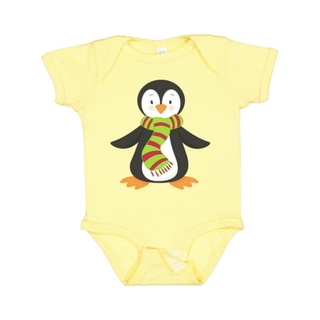 

Inktastic Cute Penguin Little Penguin Penguin with Scarf Gift Baby Boy or Baby Girl Bodysuit