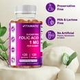 Vitamatic Folic Acid 1000 mcg Essential Prenatal Vitamin B9 for