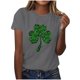 thumbnail image 1 of Mujeres Manga Corta de Verano Tops Impreso Sudadera Casual, Cuello Redondo Blusa Ligera para la Primavera Y el Verano, 1 of 4